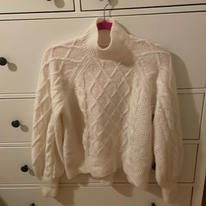 Cream / white Abercrombie and Fitch soft wooly sweater
